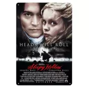 Sleepy Hollow Johnny Depp Movie Metal Poster Tin Sign 20x30cm Collectable Plate