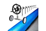 Aquabuddy Buddy Pool Cover 11X6.2M 400 Micron Silver Swimming Solar Blanket 6.55M Roller Pool Covers
