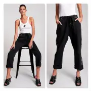 ONE TEASPOON Womens Size US 32 or 14 Worn Black Safari Jeans NEW RRP $190