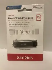 SanDisk iXpand Luxe 256GB USB 3.1 Gen 1 flash drive USB-C/ Lightning