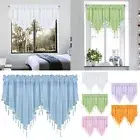 Window Beed Sheer Valance Curtains for Kitchen,Living Room,Small Windows,Bedroom