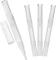 DECORNIJIA 4Pcs Nail Nutrient Oil Pens Ergonomic Twisting Design for Even Application for Lip Gloss Liquids and Essential Oils Refillable Makeup Supplies