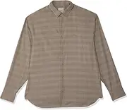[Calvin Klein Men's Sportswear] Soft Twill Shadow Check Shirt