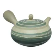 Teapot Kyusu Tokoname - AKIRA - Green - 360 ml cc - Stainless Mesh - Line A