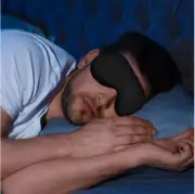 Alaska Bear Sleep Mask Silk Eye Cover with Contoured Padding for Pressure-Free C