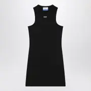 [Off-White™] Black Mini Dress With Logo 42 IT Black
