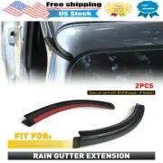 Water Rain Gutter Extension Fits For Jeep 2018-21 Wrangler JL 2020+ Gladiator JT (for: Jeep)
