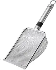 Fzaqwen Cat Litter Cleaning Tool with Metal Handle for Quick Waste Removal