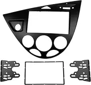 LESANGBAIHUODIAN 2 Din Radio Fasica Fit for Ford Focus/Fiesta Stereo Panel Radio Trim Kit Face Frame LHD Refitting Installation