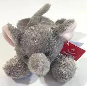 New With Tags 8" Aurora Ellie Elephant Mini Flopsie Soft Plush Toy Animal