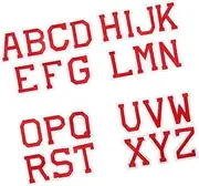 HOODANCOS 26Pcs Iron Letter Patches for Clothing DIY Alphabet Embroidery Patches for Jackets Bags and Accessories Fun Decorative for Adults