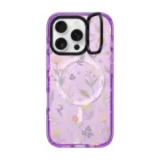 iPhone 16 Pro Impact Ring Stand Case MagSafe Compatible delicate florals