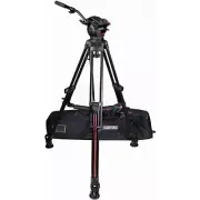 Cartoni Focus 10 Fluid Head Kit with 2-Stage Aluminum SmartStop SDS Tripod 100mm