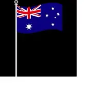 4PK Australian Flag Large Wavers Hand Held Aussie Flag 60x90cm