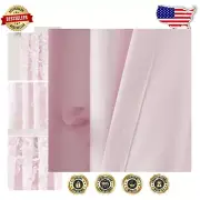 Riley Light Filtering Window Curtain Panel - Elegant Handmade Bows 54" W x 63" L