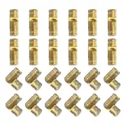 Invisible Brass Barrel Hinges, 40pcs 5x15mm Brass Concealed Small Barrel Hinges