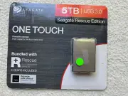 New Sealed Seagate One Touch 5TB External Portable Hard Drive USB 3.0
