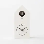 MUJI Mechanical cuckoo Wall or put clock White Japan light sensor
