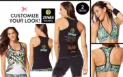 ZUMBA Voltage V Sports Bra Top + Move Me Racerback Tank Convention Exclusive M L