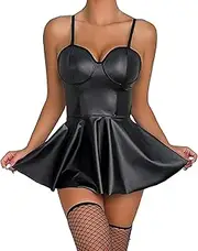 [Generic] Yes Daddy Lingerie Set Halter Crop Top Backless Basic Tank Tops 4X Womens Lingerie Plus Size