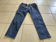 Cotton On Blue Denim Striped Roller Pant Jeans Stretch Size 34 - New with tags