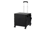 Emajin Shopping Trolley Cart 75L Foldable Black