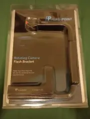 Flashpoint Rotating Camera Flash Bracket Integrated Anti Twist Plate Axis NIB