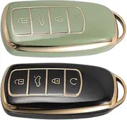 2pcs Car Key Shell Key Fob Car Key Case Cover Key Covers for Car Keys Car Remote Case Keyless Entry Case Car Key Cover Keyless Remote Case Fob Cover Car Remote Shell