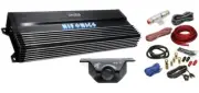 Hifonics A1500.1D 1500W Class-D Monoblock Car Amplifier & 4 Gauge AMP Kit