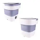 （63）7.5L Mini Portable Bucket Washer Foldable Washing Machine With Soft Sp AU