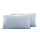 2pcs Pillowcase Delicate Reusable Bedding Set Pillowslip Supplies Minimalistic