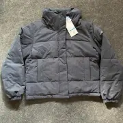 Roxy x Rowley Women's Winter Rebel Bomber Jacket, True Black, size Large