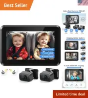 Compact Baby Car Mirror with Dual IR Cameras & Easy Installation - Universal Fit