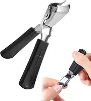 Curved Nail Clippers | Women Fingernail Trimmer | No Splash Nail Trimmer for Men and Women, Wide Jaw Slanted Toenail and Fingernail Clippers