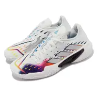 在飛比找PChome24h購物優惠-adidas 網球鞋 Barricade W 女鞋 白 彩色