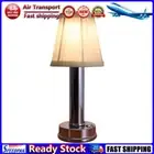 LF# LED Bedroom Night Lamp Coffee Table Bedside Lamp Atmosphere for Bar (Silver)