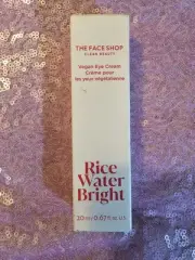 The Face Shop Rice Water Bright Vegan Eye Cream Exp 27/12