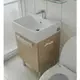[ 新時代衛浴 ] TOTO-L710CGU臉盆搭配浴櫃，發泡板木紋色，高品質710訂製