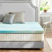 Sweetcrispy 2 Inch Twin Mattress Topper Gel Infused Memory Foam