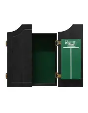 [Formula Sports] Solid Wood Cabinet Storage With Mounted Dart Holders 65cm in Black