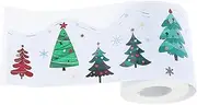 SEWACC 1 Roll Christmas Tree Border Stickers Holiday Bulletin Board Trim Easy to Install Decorative Labels for Classroom Home Decor Plate
