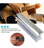 Stainless Steel Guitar Slide Lap Steel Bar Guitar Slides Tone for Electric and A
