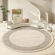 Round Large Area Carpet Living Room Style Non Slip Coffee Table Carpets Bedroom Swivel Chair Rug,G,160X160cm