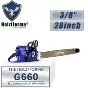G660 5.2kw 92cc Chainsaw Power Head 54MM Bore With 3/8 063 28inch Bar Chain