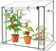 Mini Greenhouse, 47.2”(L) x31.5”(W) x47.2”(H) Greenhouses for Outdoors and Indoor, Durable Green House Kit with Window, Thicken PE Cover, Clear Mini Portable Garden Plant Green House