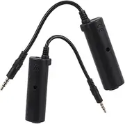 BESPORTBLE 2pcs Guitar Effector Guitar Converter Smartphone Guitar Adapter Guitar Effects Interface Device Guitar Cable Guitar Audio Interface Guitar Accessories Guitar Connector Black Rubber
