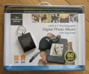 Brand New Sharper Image USB 2.0 Rechargeable 1.4" Digital Keychain