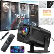 4K Mini LED Projector 12000 Lumen WiFi 6 Bluetooth Android HDMI Home Theater AU