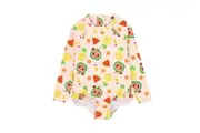 Cocomelon Girls Frill One Piece Swimsuit (Pink/Yellow/Green) - UTNS6864