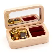 BEECH WOOD RING JEWELRY MUSIC BOX : ♫ HOWLS MOVING CASTLE ♫
